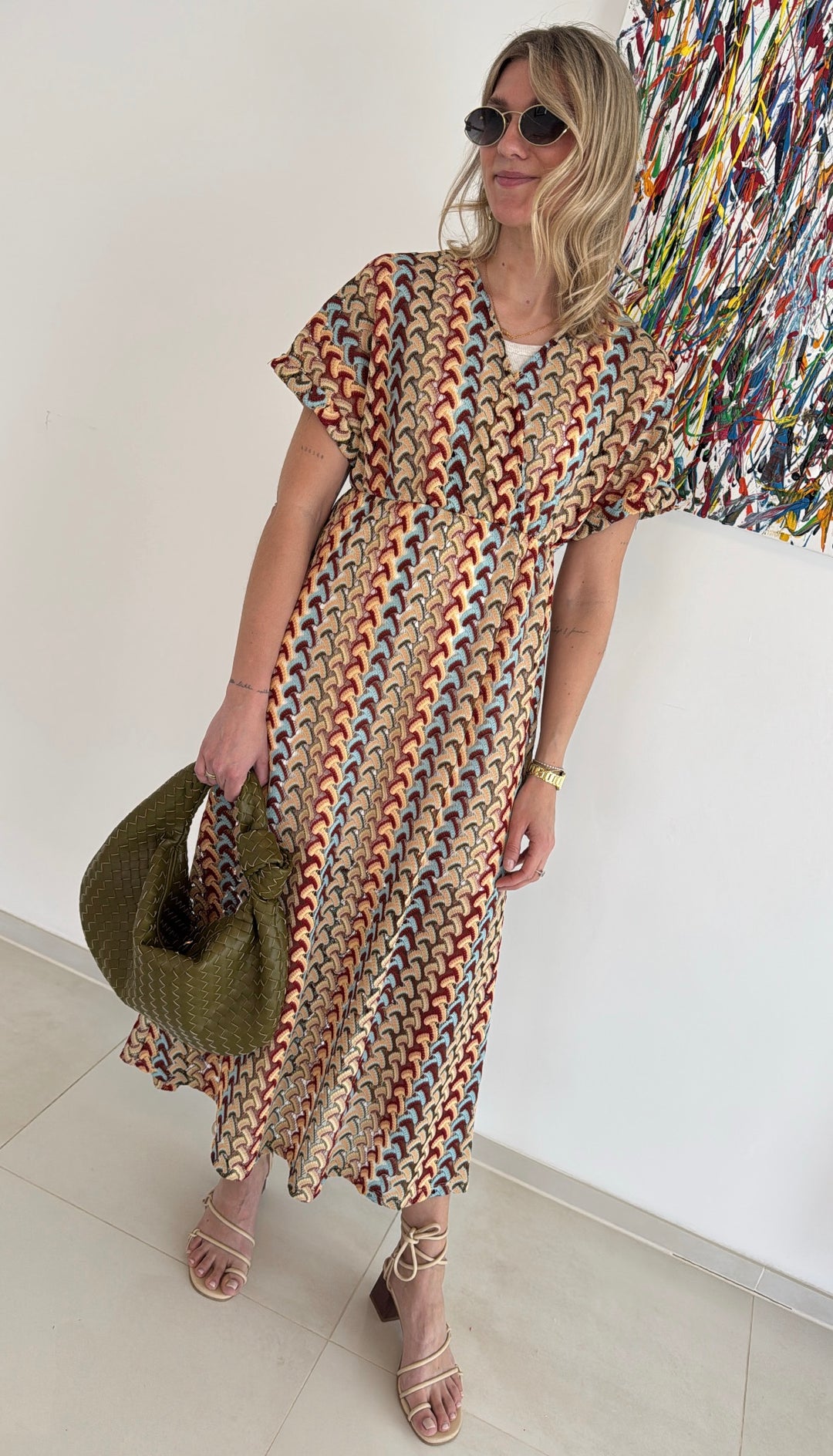 Strickkleid - Grün