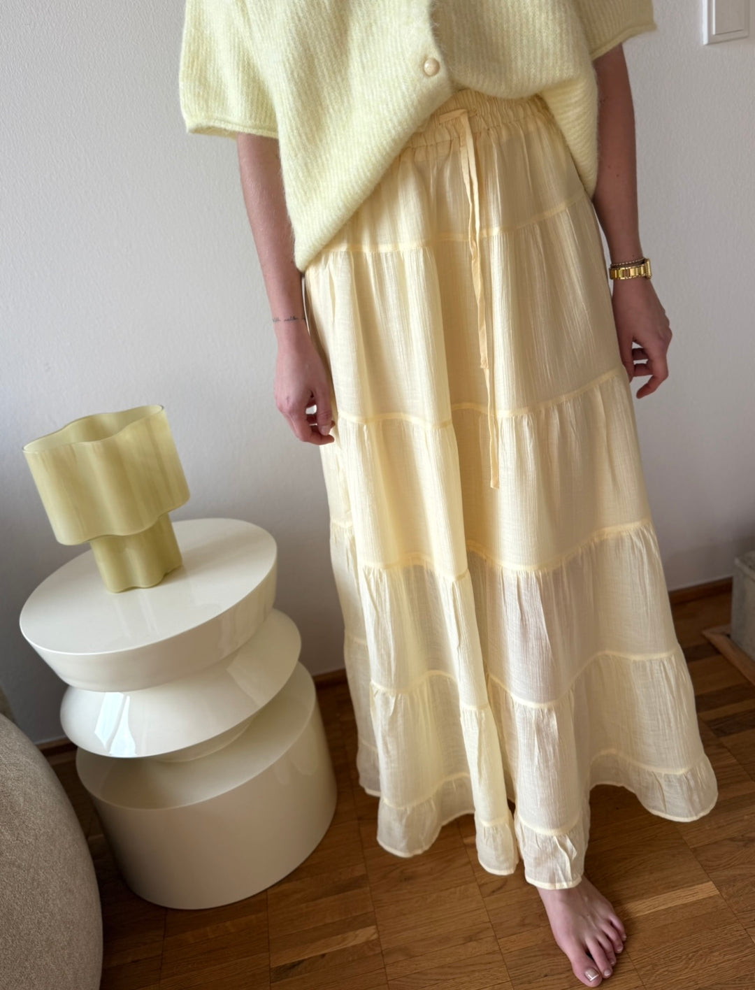 Maxi-Skirt - Gelb
