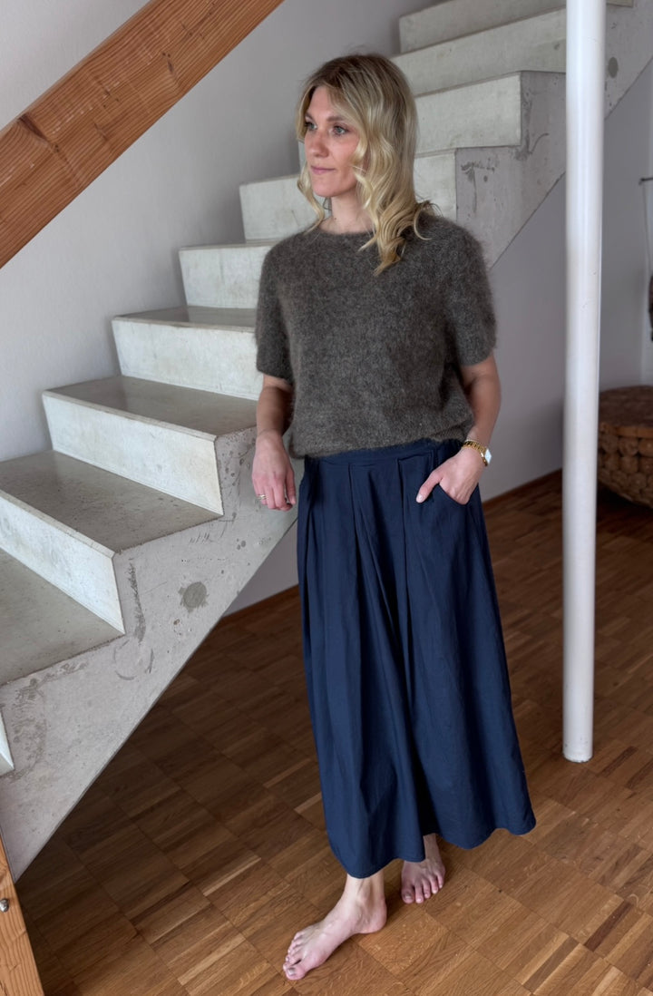 Super Kid Mohair Shirt Taupe - Limitiert