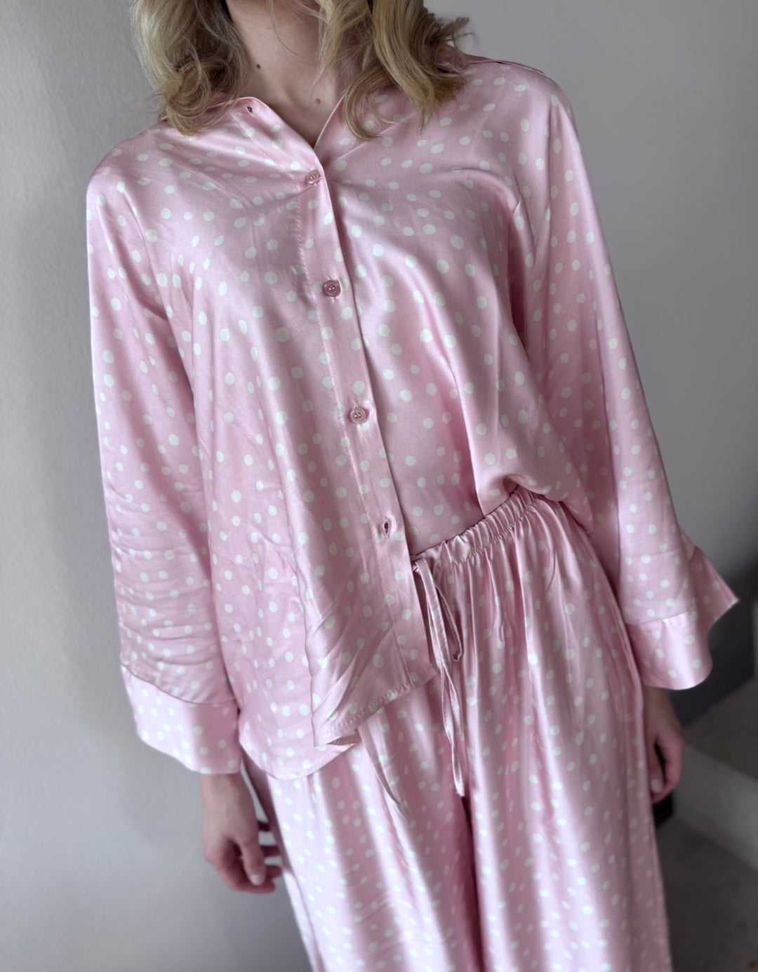 Hose mit Punkten - Rosa