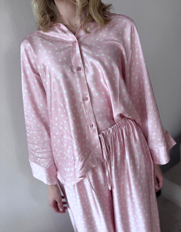 Hose mit Punkten - Rosa
