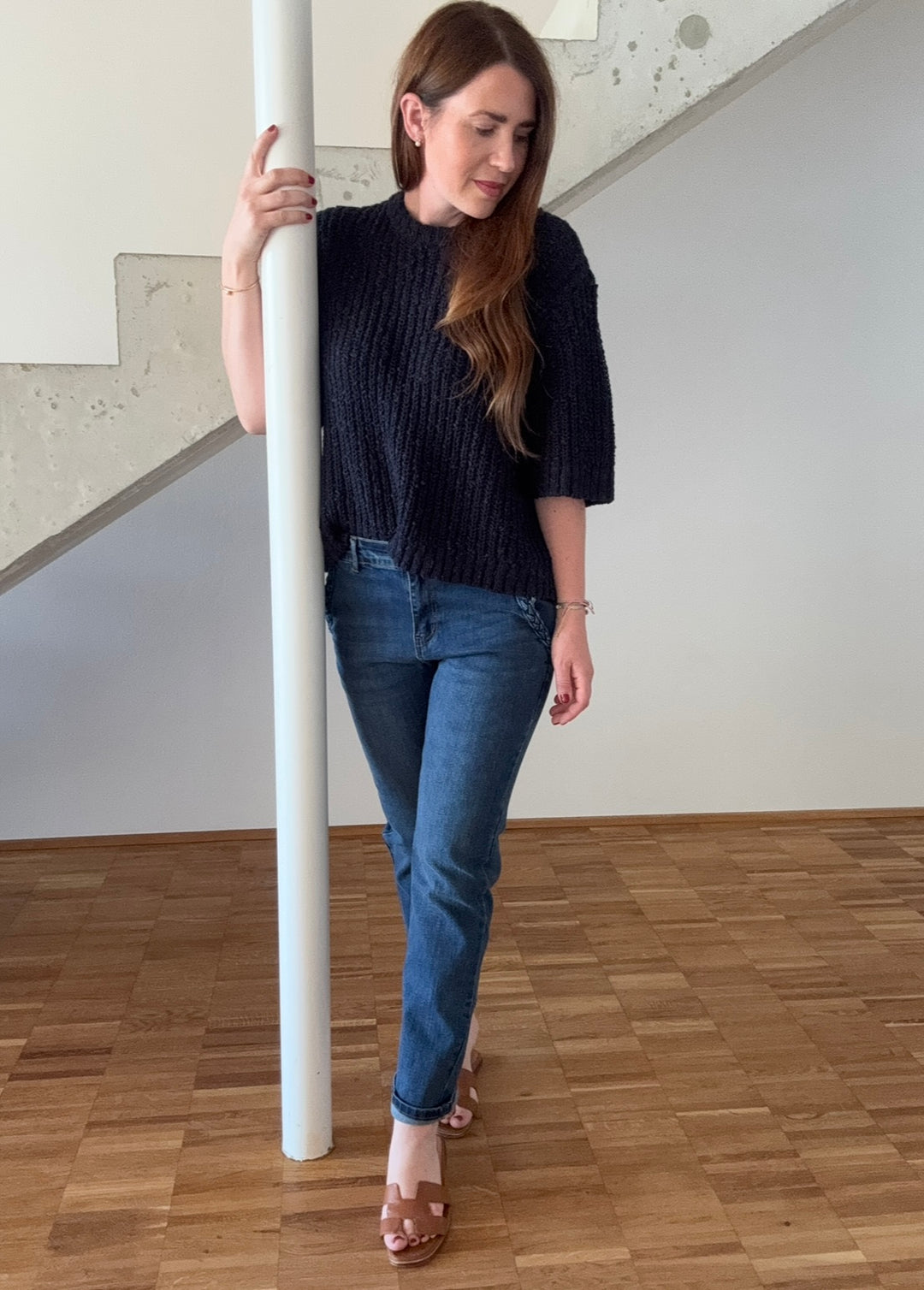 Jeans mit seitlichen Taschen