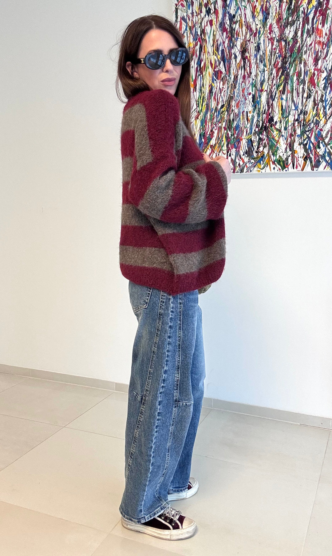 Gestreifter Cardigan - Bugunder