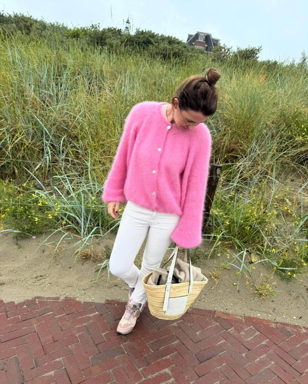 Mohair-Cardigan - pink