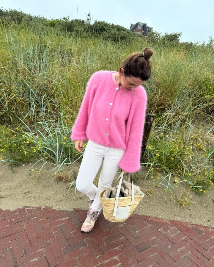 Mohair-Cardigan - pink