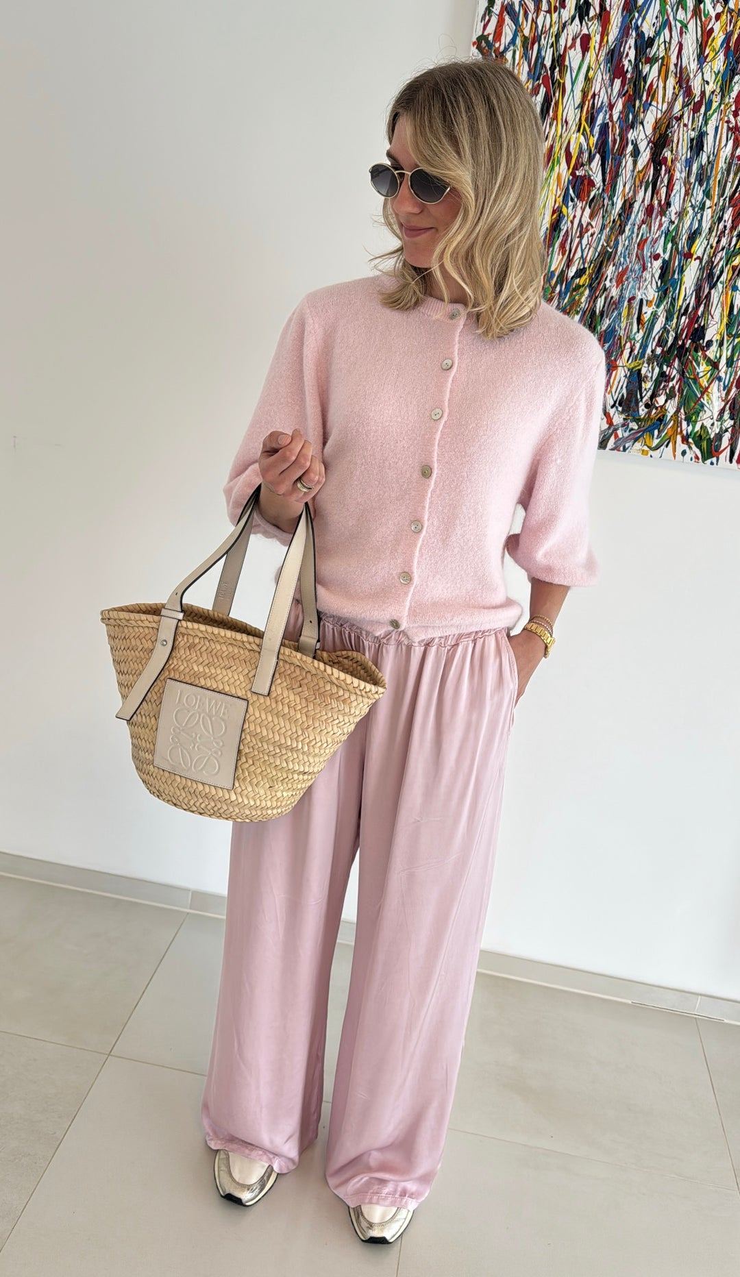 Angora Cardigan - Rosa