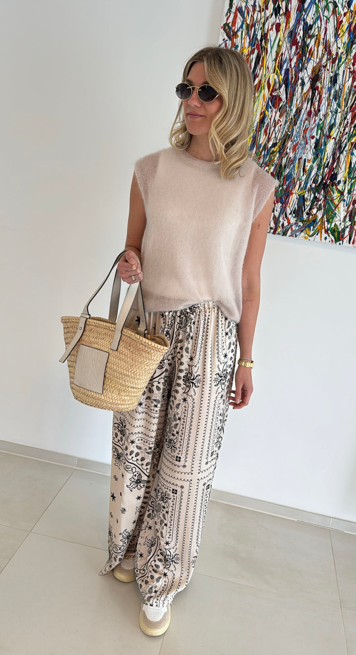 Mohair-Pullunder - Beige