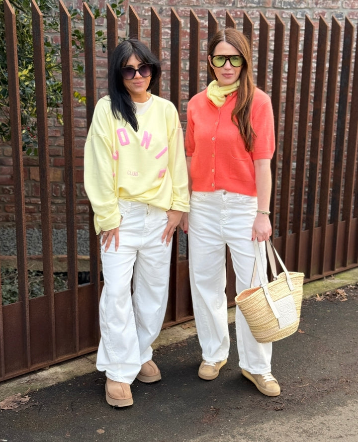 Sweater - Gelb & Orange