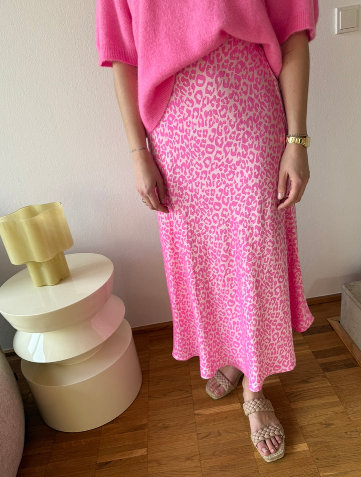 Rock mit Print - Pink