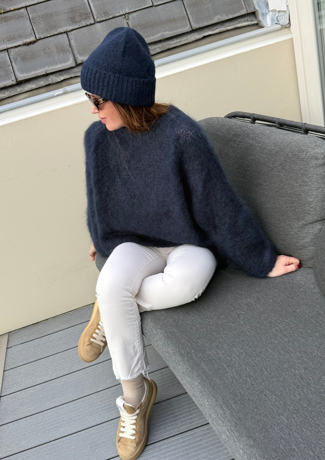 Strickmütze - Navy