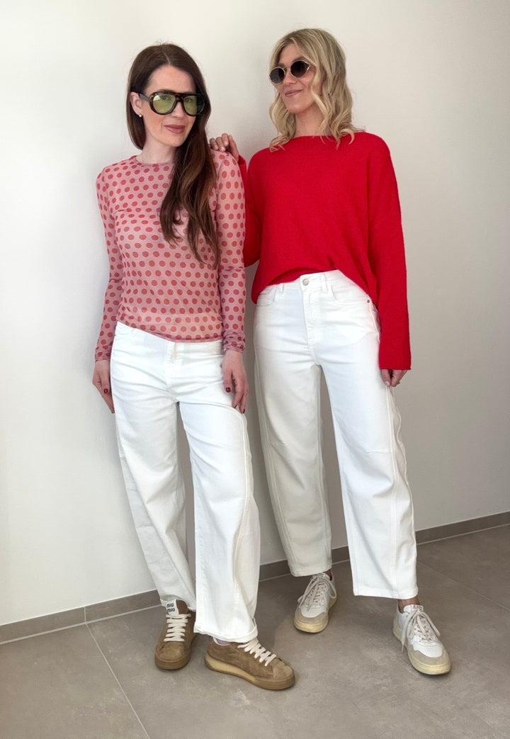 Baby-Alpaka Pullover - Rot