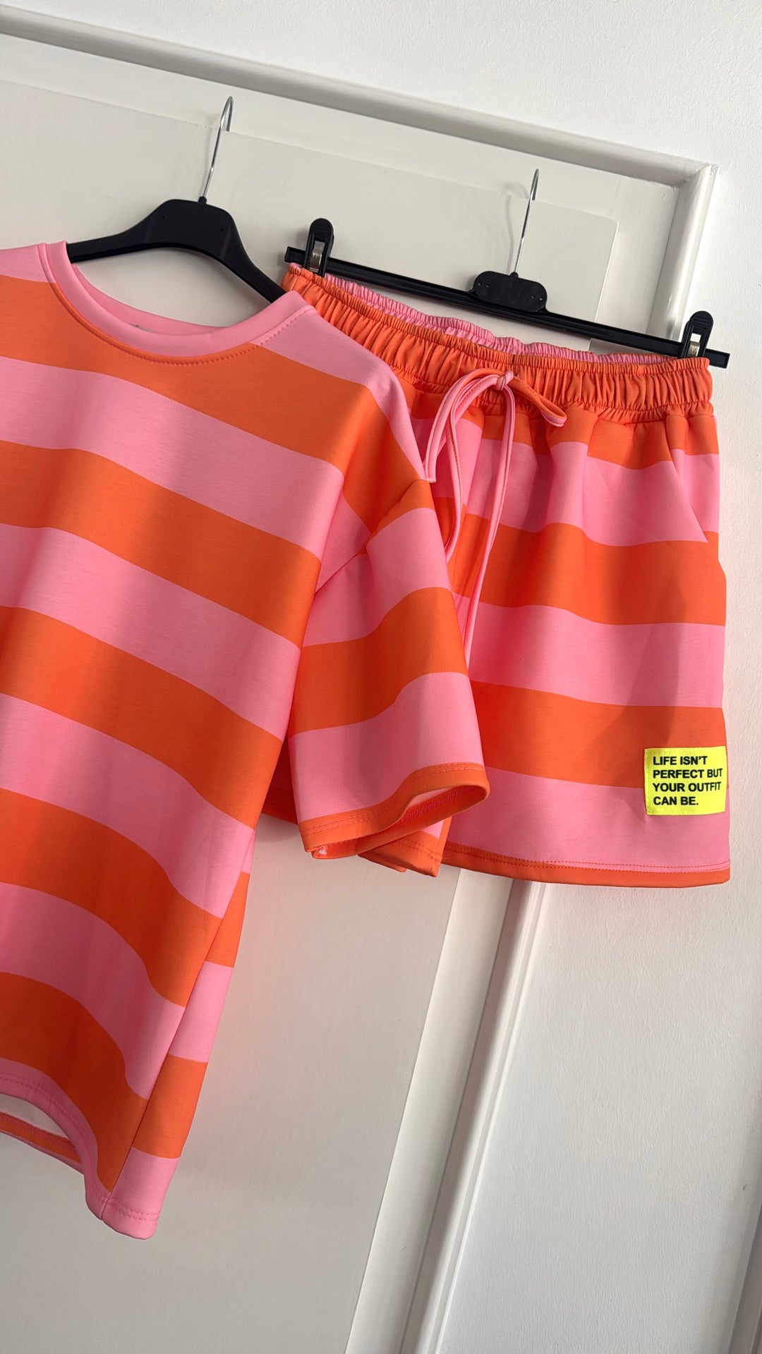 Gestreiftes Set - Orange