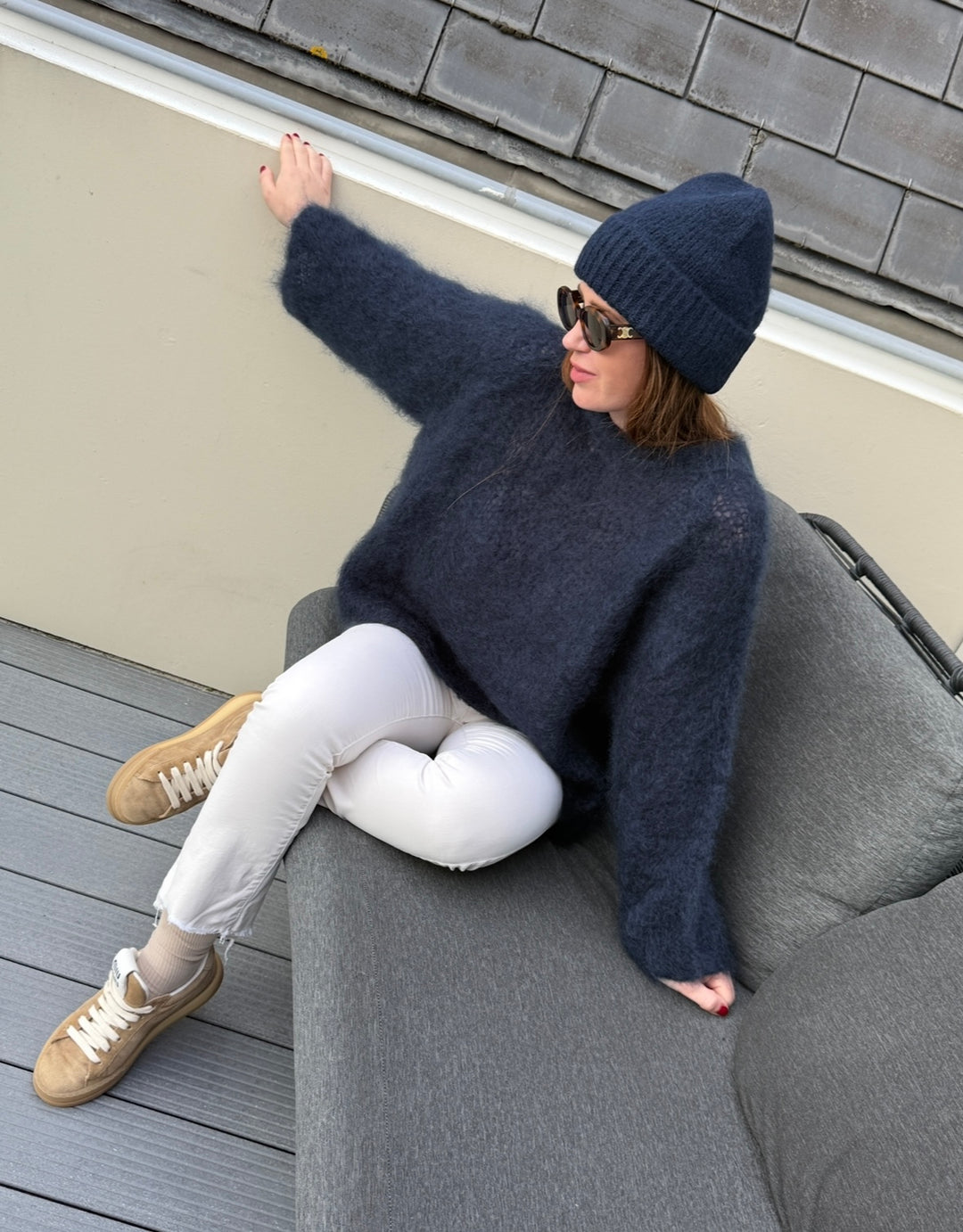 Strickmütze - Navy