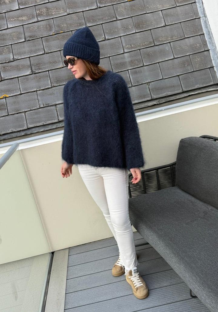 Strickmütze - Navy
