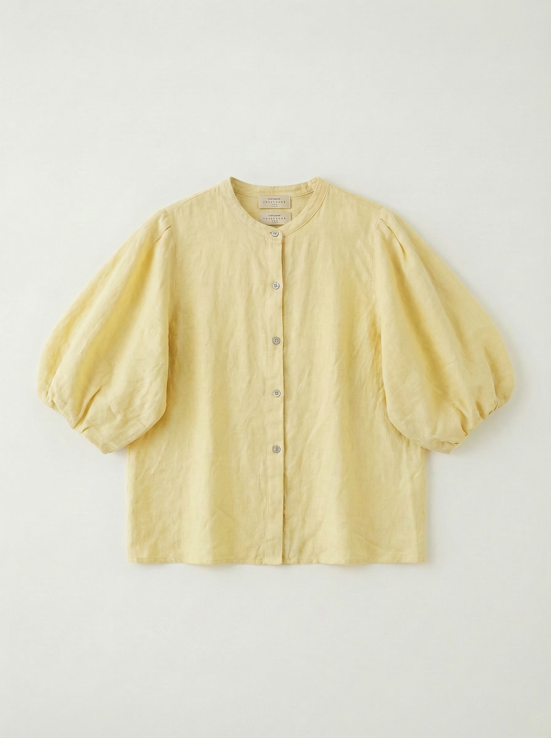 Leinenbluse - Gelb