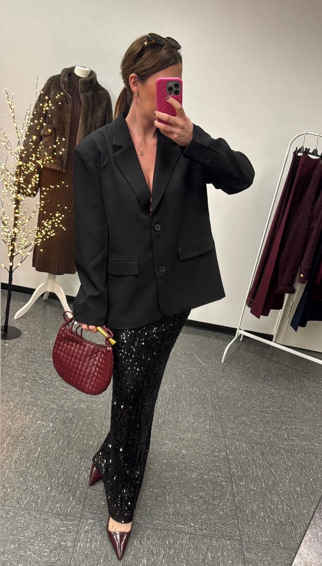 Blazer mit "cut-out" - Schwarz