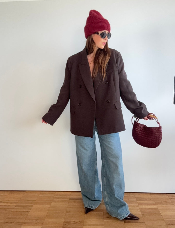 Oversize-Blazer - Braun