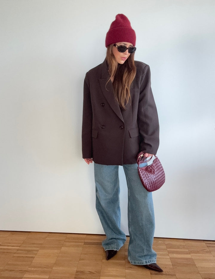 Oversize-Blazer - Braun