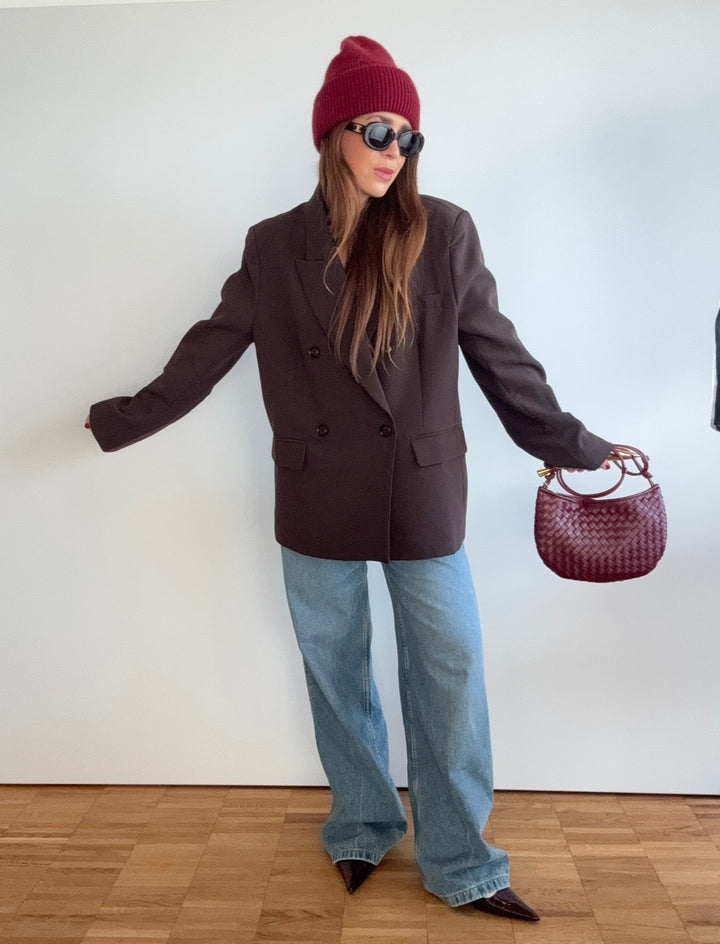 Oversize-Blazer - Braun