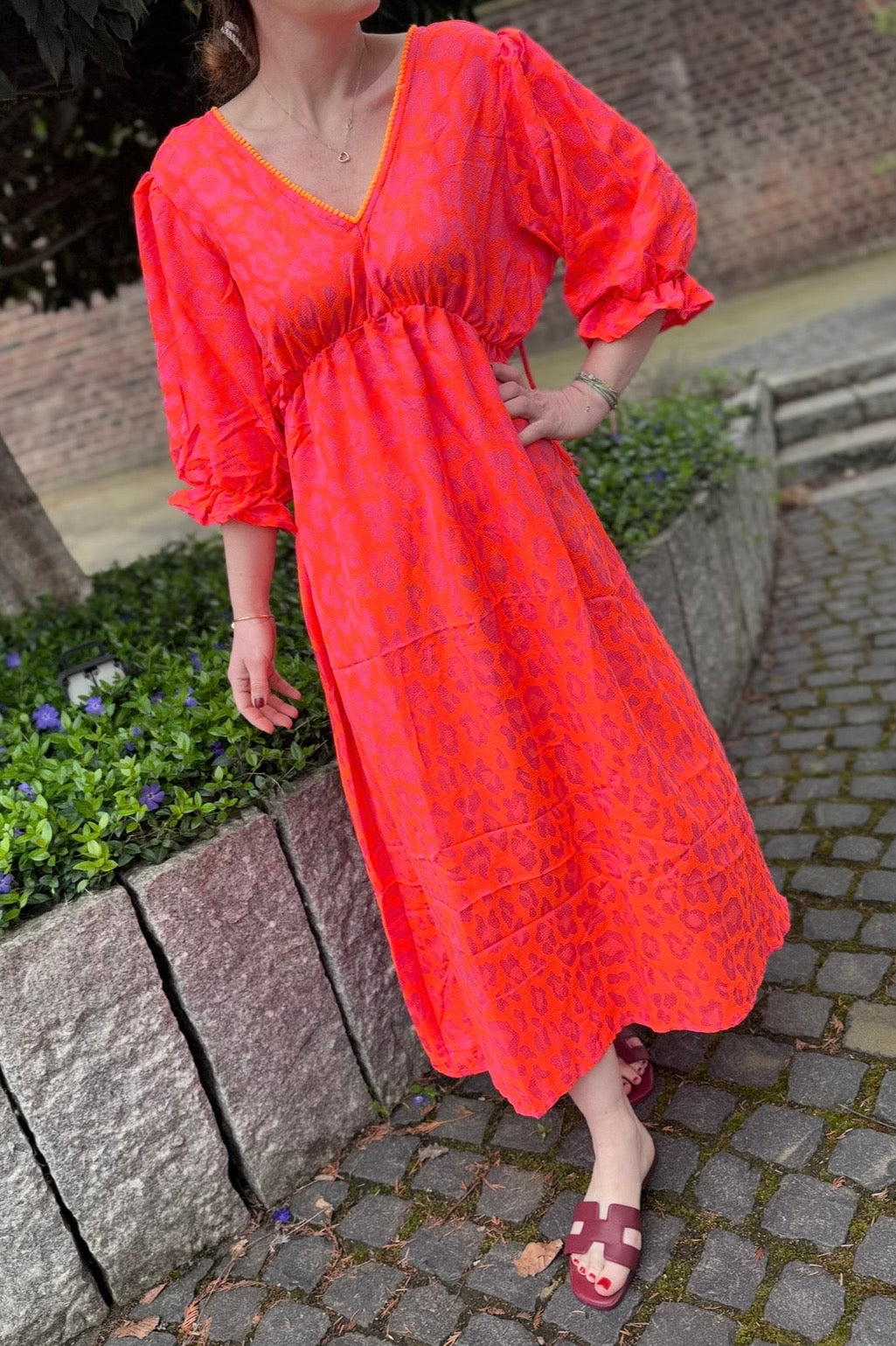 Verspieltes Kleid - Neon