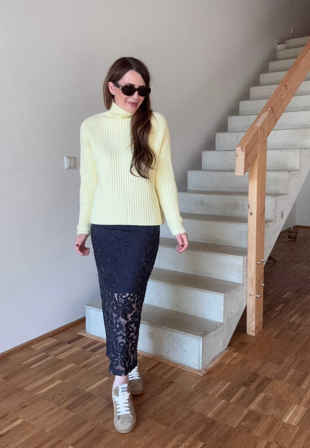Strickpullover - Gelb