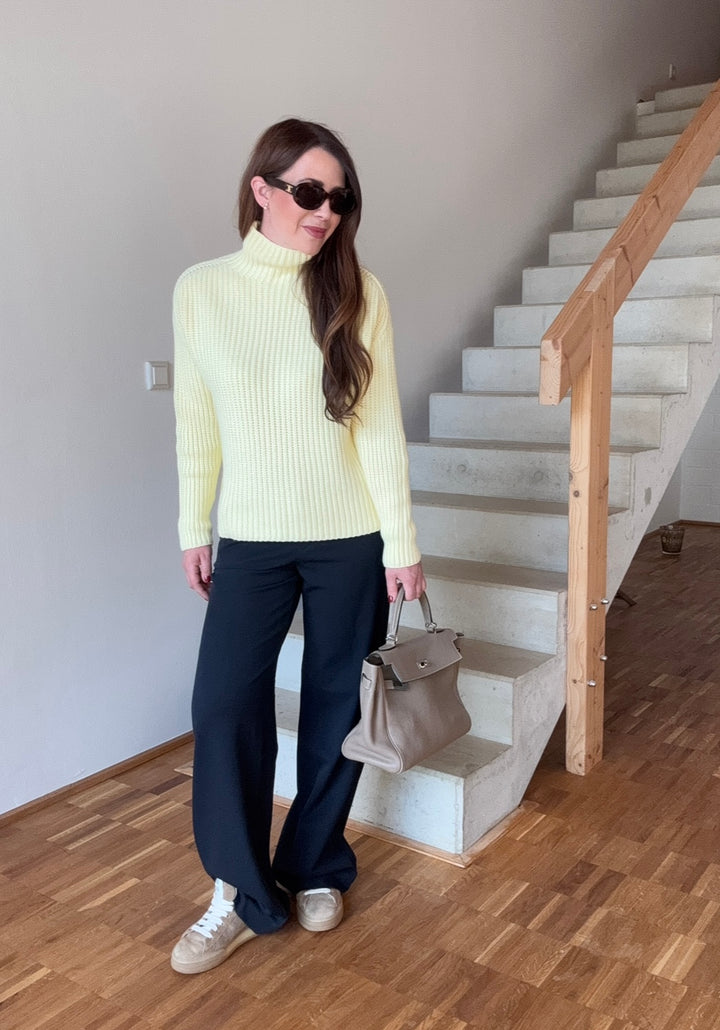 Strickpullover - Gelb