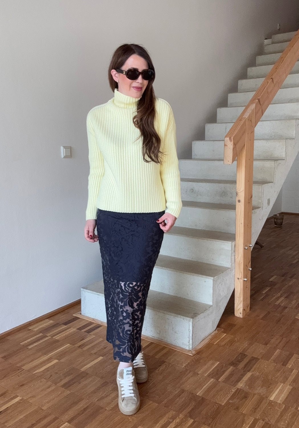 Strickpullover - Gelb