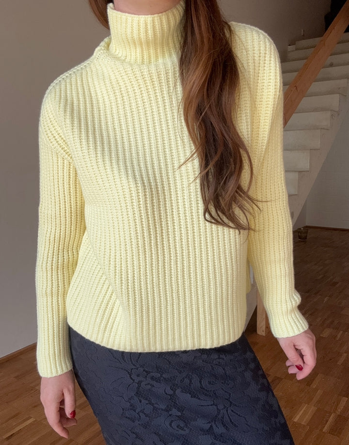 Strickpullover - Gelb