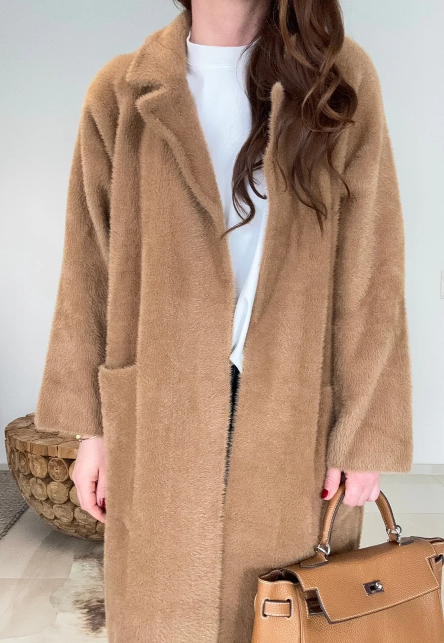 Midi-Mantel - Camel