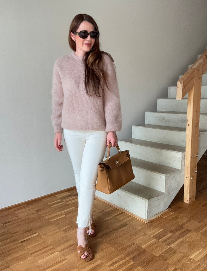 Mohair-Pullover - Beige
