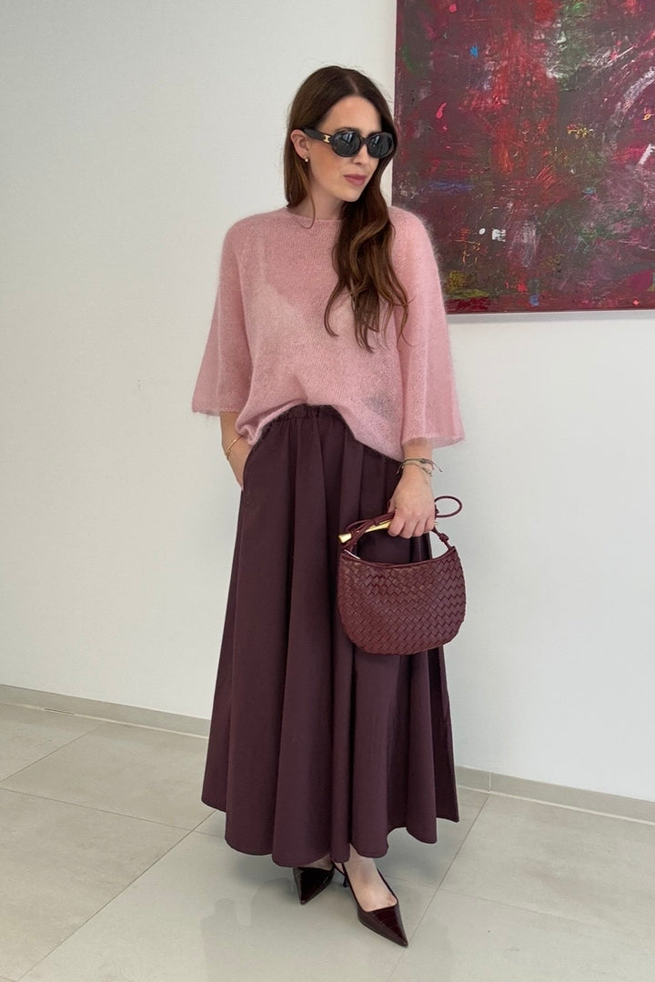 Dünnes Mohair-Shirt - Rosa