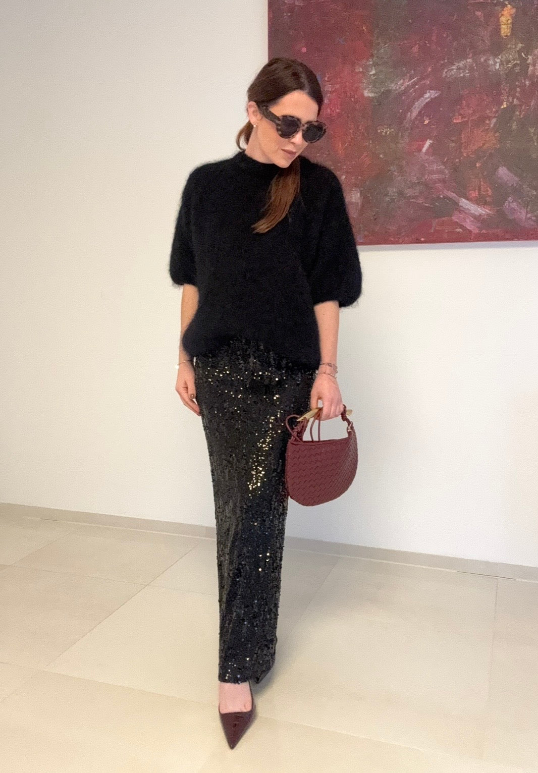 Glitzerrock - Schwarz