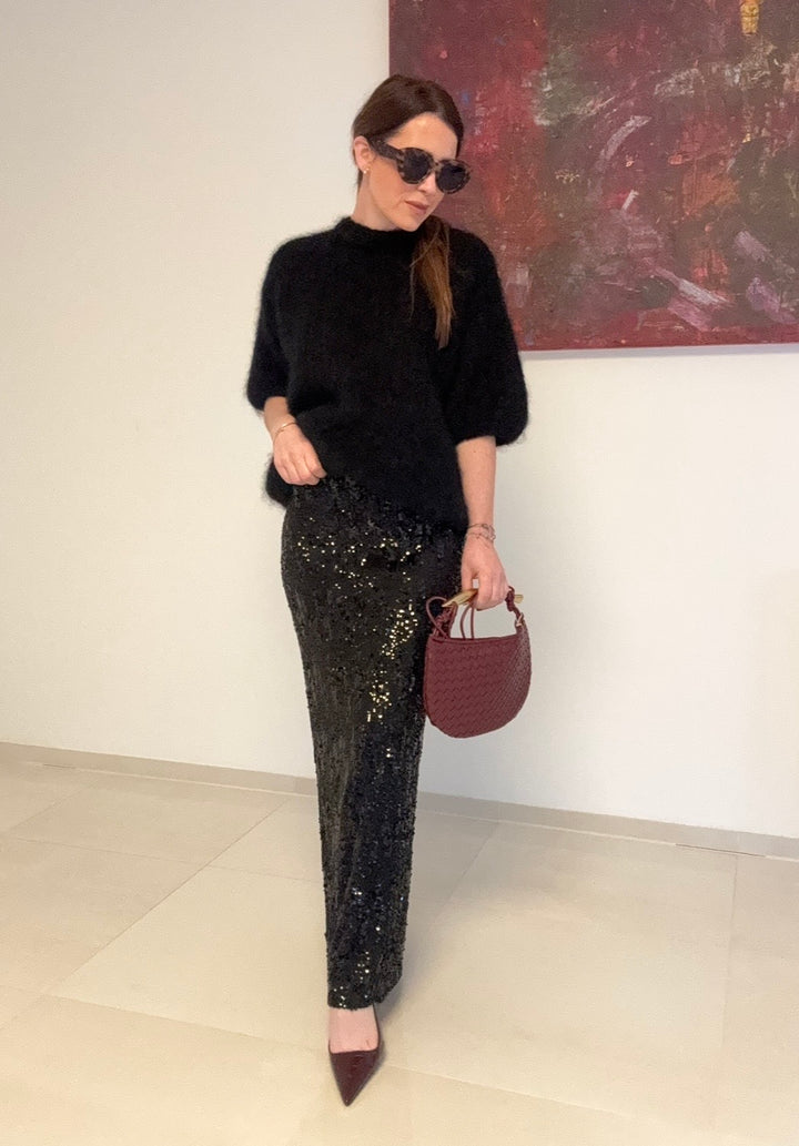 Glitzerrock - Schwarz