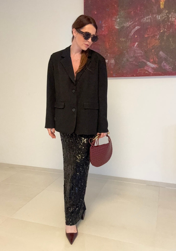 Blazer mit "cut-out" - Schwarz