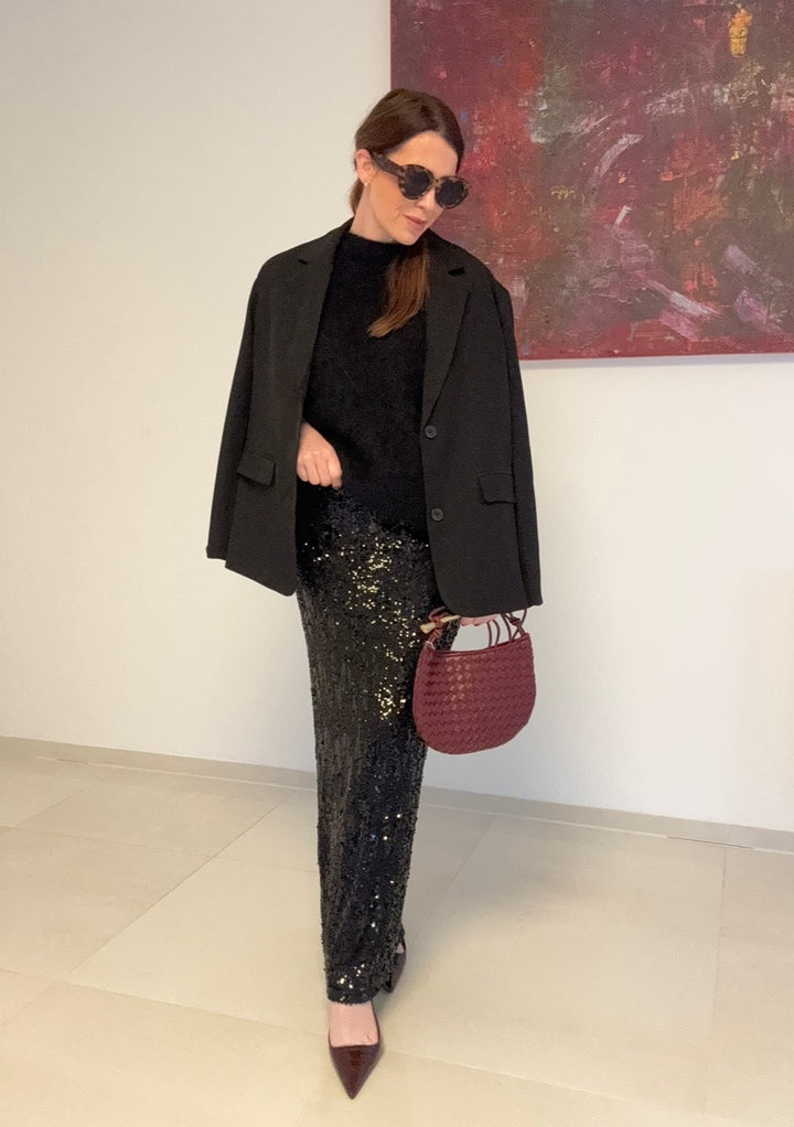 Blazer mit "cut-out" - Schwarz