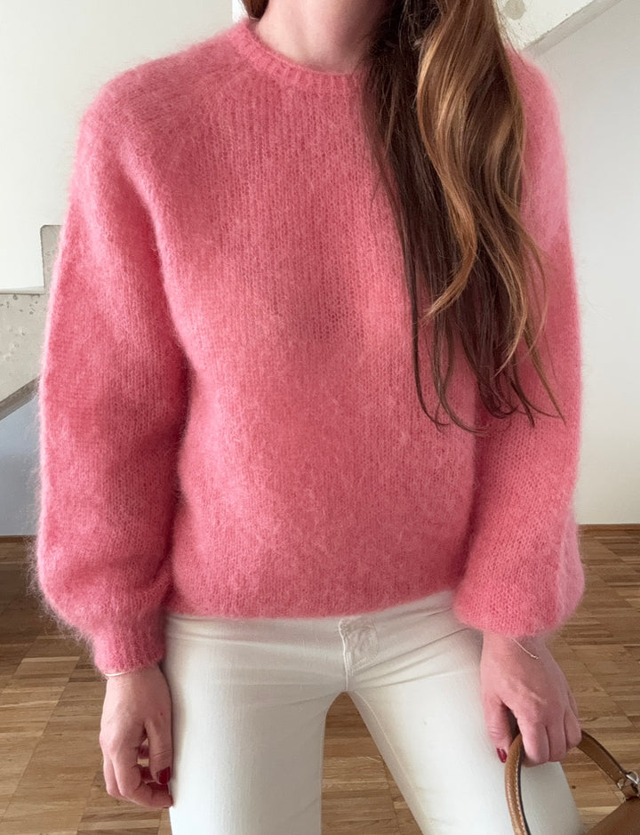 Mohair-Pullover - Pfirsich