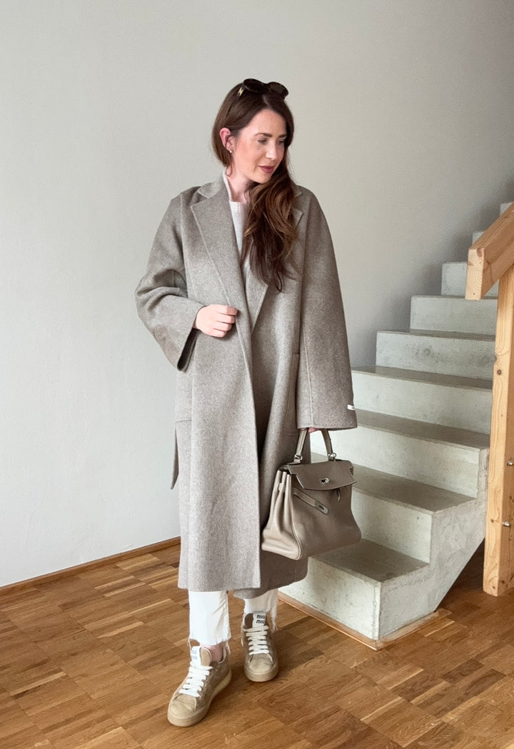 Oversize-Mantel - Taupe