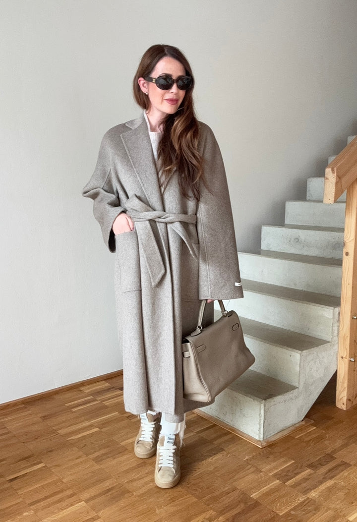 Oversize-Mantel - Taupe