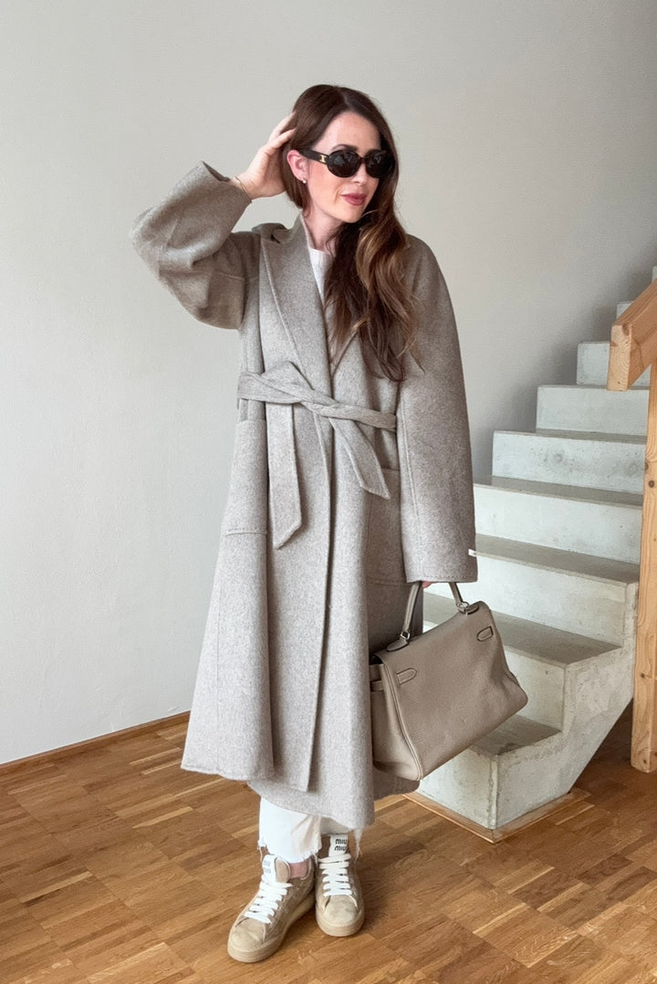 Oversize-Mantel - Taupe
