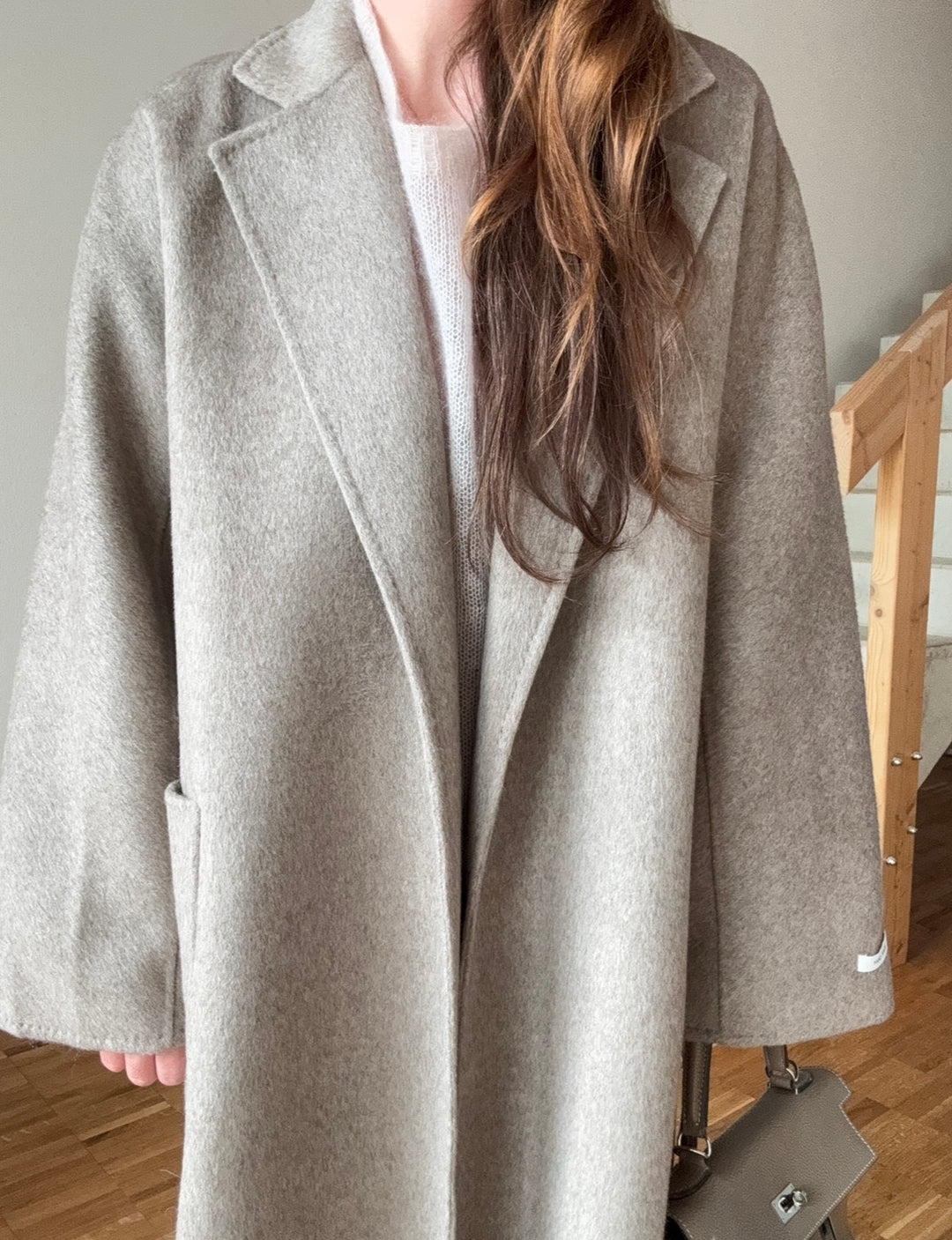 Oversize-Mantel - Taupe
