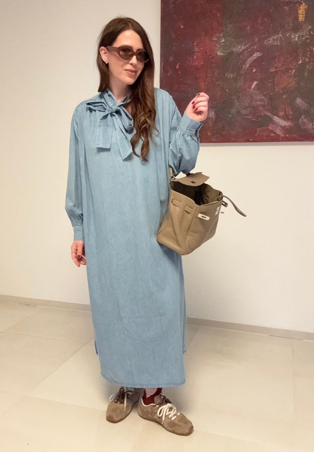 Maxi-Jeanskleid - Blau