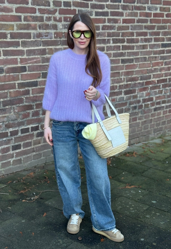 Mohair-Shirt - Flieder