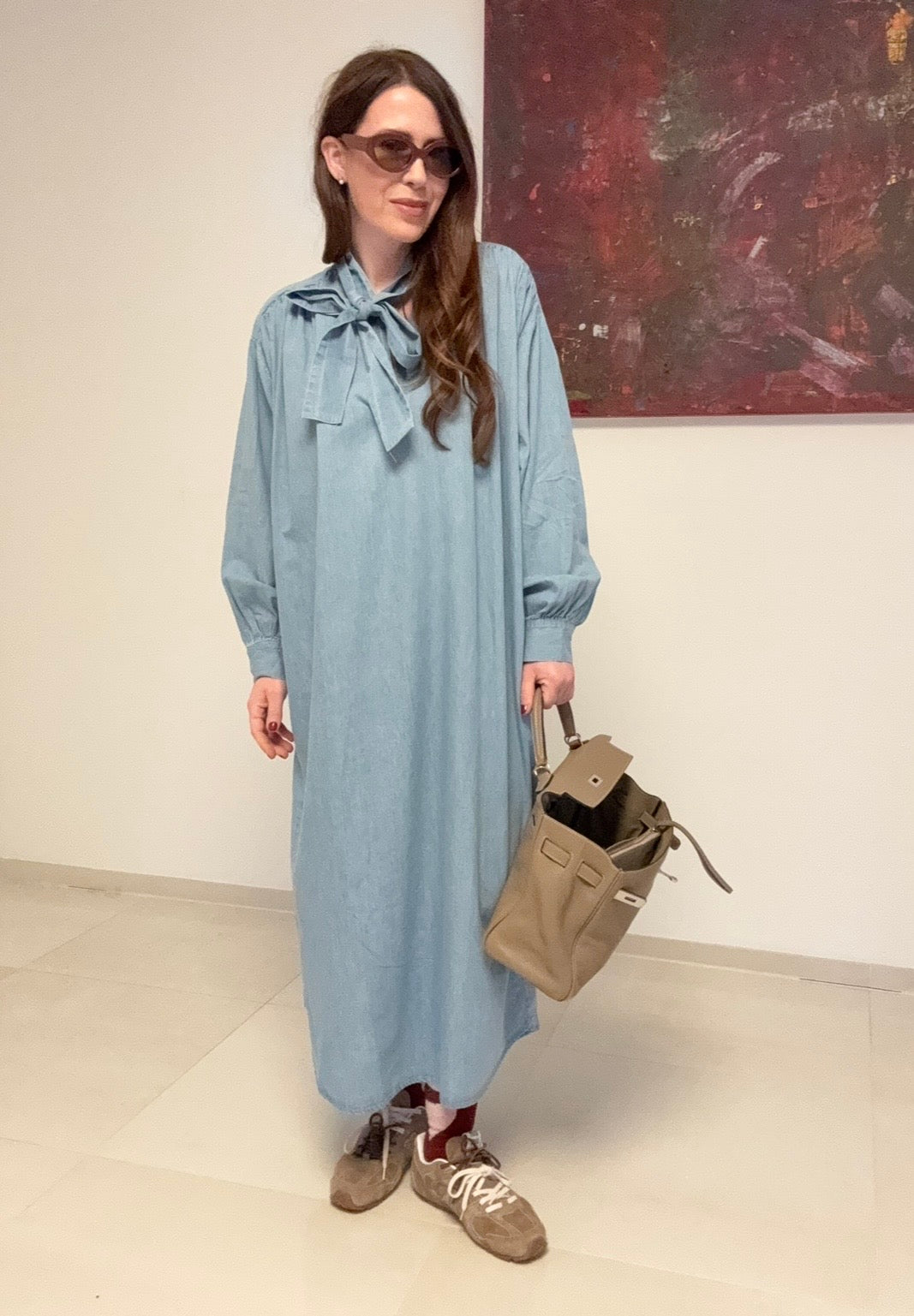 Maxi-Jeanskleid - Blau