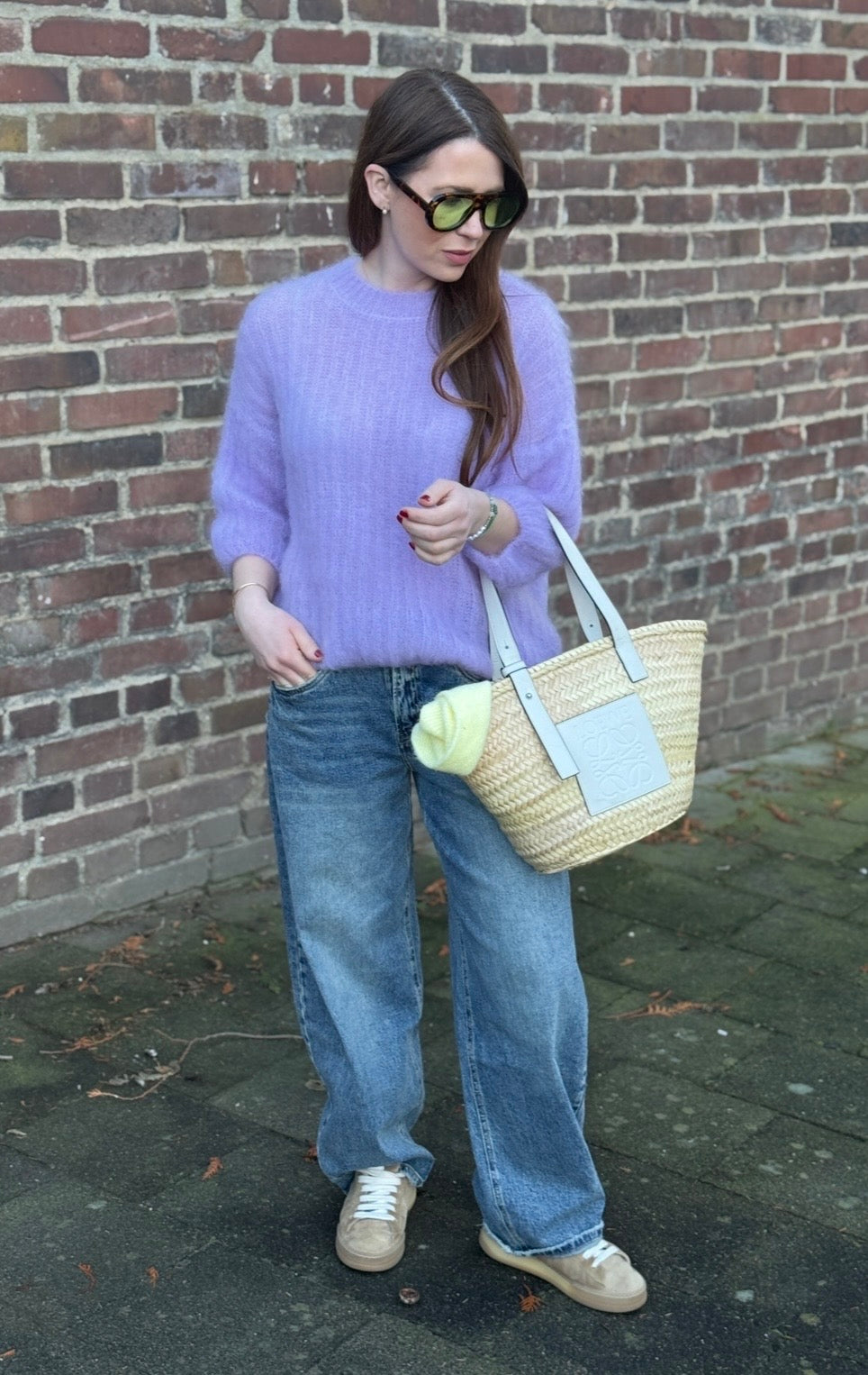 Mohair-Shirt - Flieder