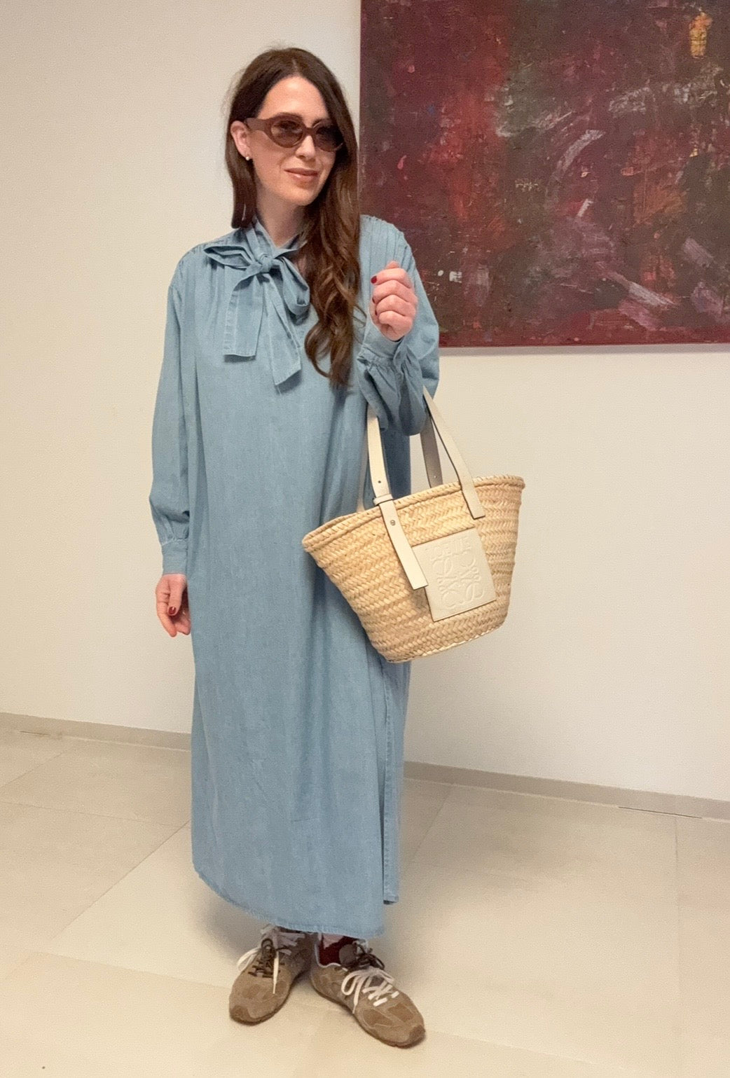 Maxi-Jeanskleid - Blau