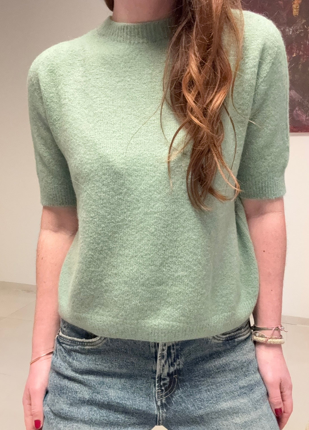 Alpaka-Shirt - Mint