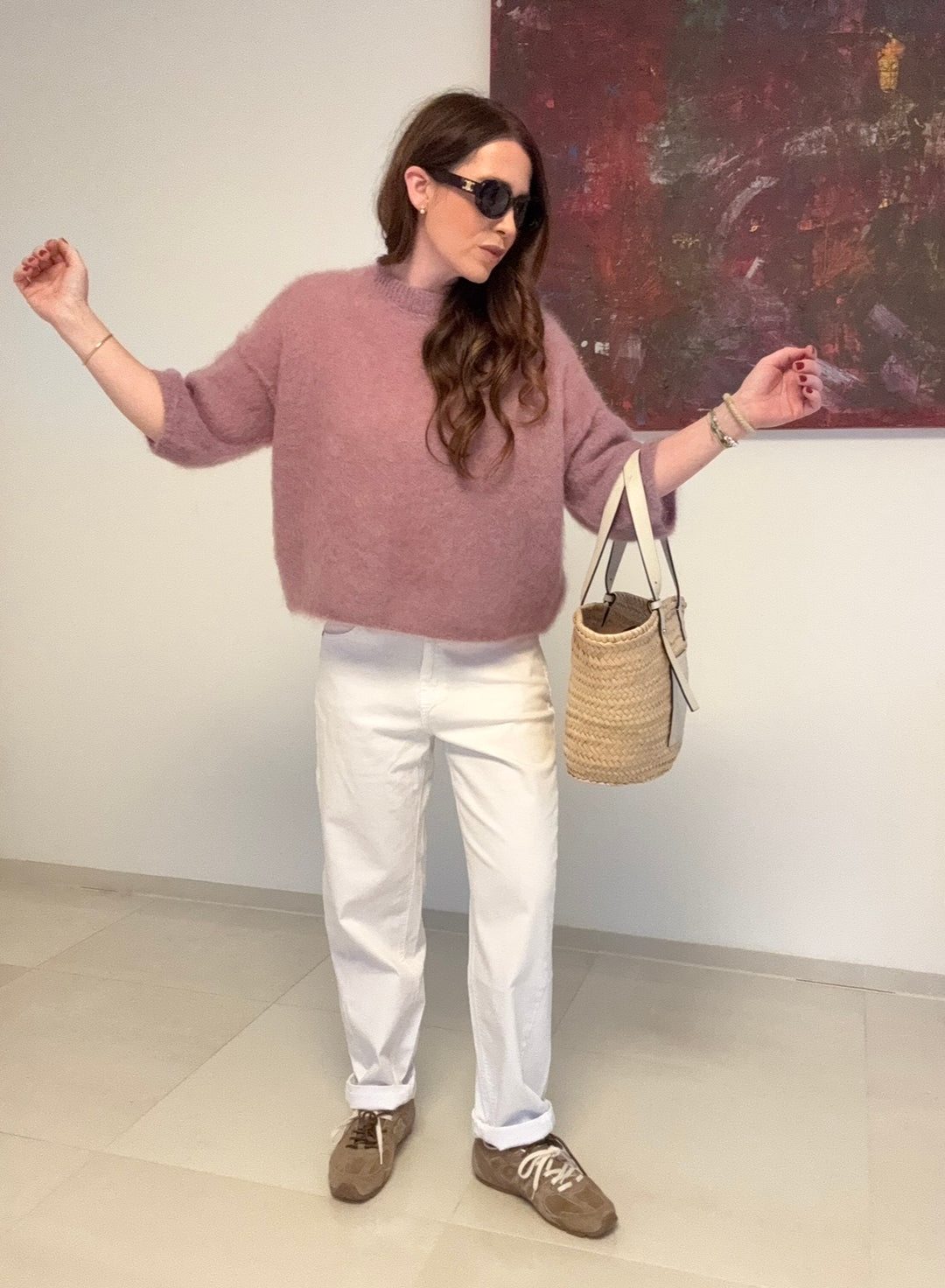 Balloon Jeans - Weiß