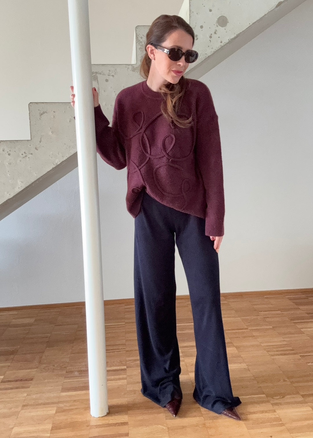 Pullover - Burgunder