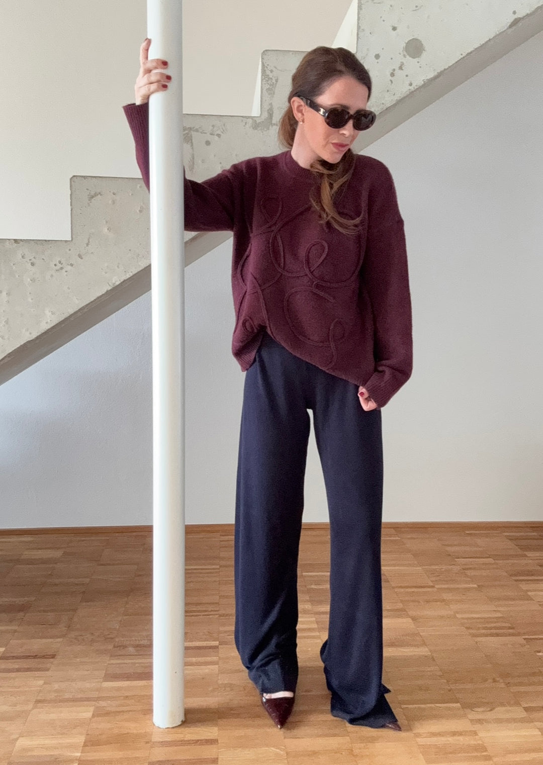 Pullover - Burgunder