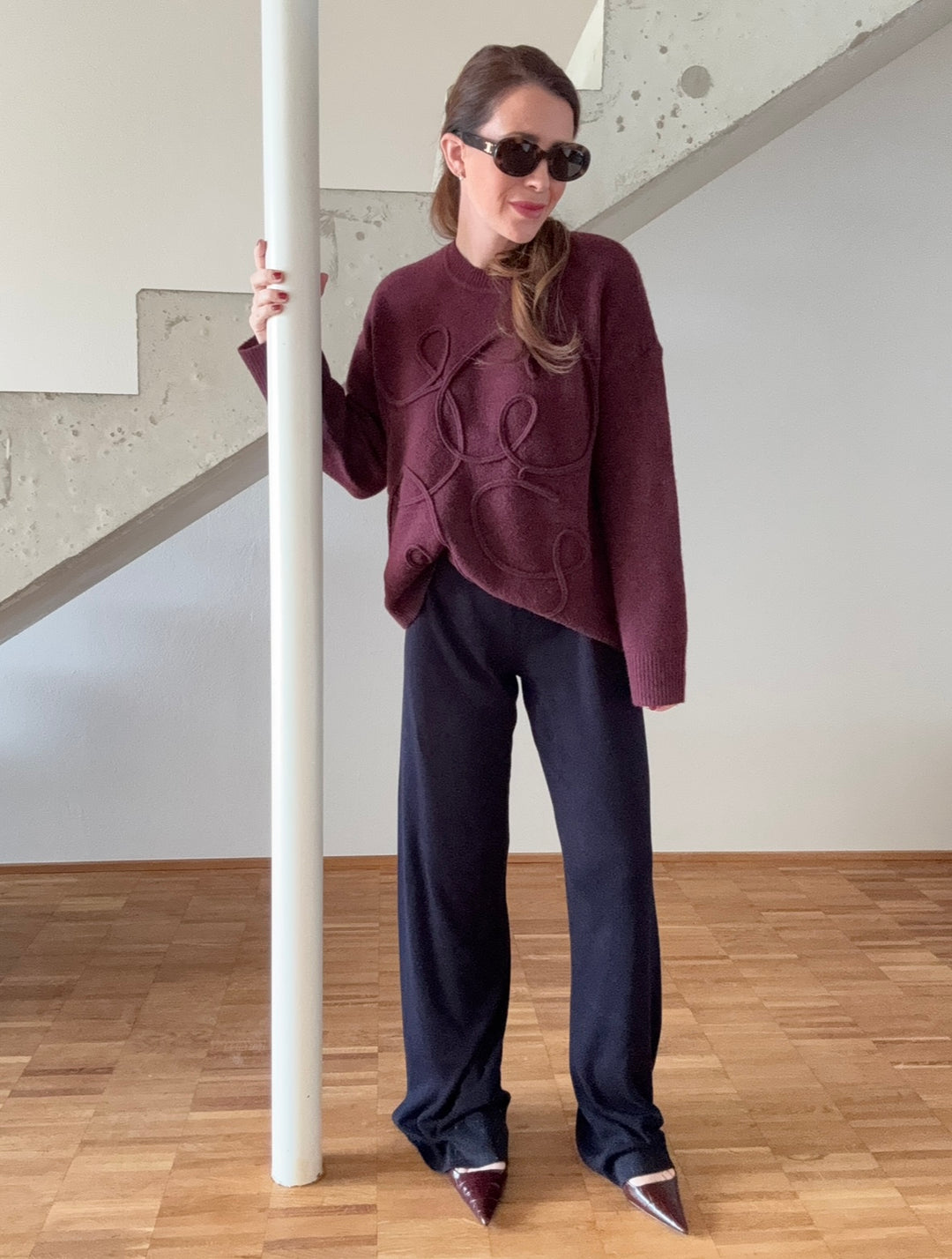 Pullover - Burgunder